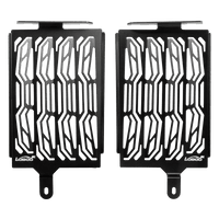 LOBOO Radiator Guard for BMW R1250GS / R1250GS Adventure– CNC Aluminum Protective Grill, Black Anodized Finish
