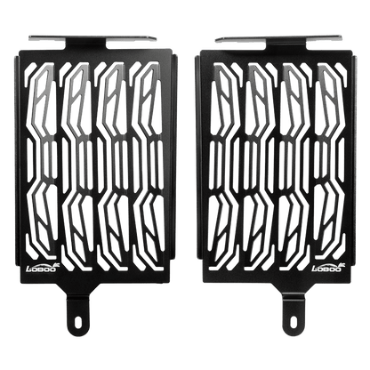 LOBOO Radiator Guard for BMW R1250GS / R1250GS Adventure– CNC Aluminum Protective Grill, Black Anodized Finish