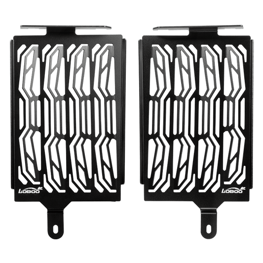 LOBOO Radiator Guard for BMW R1250GS / R1250GS Adventure– CNC Aluminum Protective Grill, Black Anodized Finish