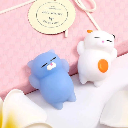 Random Kawaii Mochi Squishy Fidget Toy Set | Mini Soft Squeeze Toys for Stress Relief