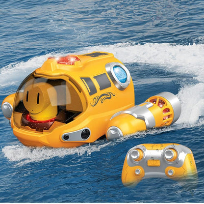Waterproof RC Boat Toy for Kids Dual Propeller Remote Control Boat