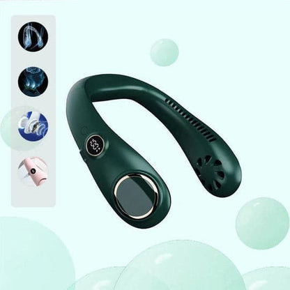 Portable Neck Fan | Bladeless Design with Rechargeable Battery | Lightweight Cooling Solution for Instant Comfort