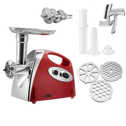 Red Multifunctional Meat Grinder Stainless Steel