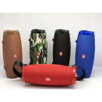 Red Textured Fabric Strap Wireless Bluetooth Speaker