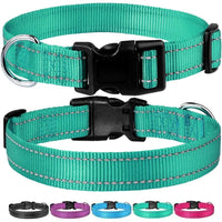 Reflective Nylon Dog Collar – Adjustable Safety Strap