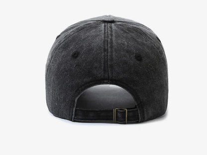 Retro Distressed Letter Embroidery Baseball Cap | Unisex Casual Cotton Hat