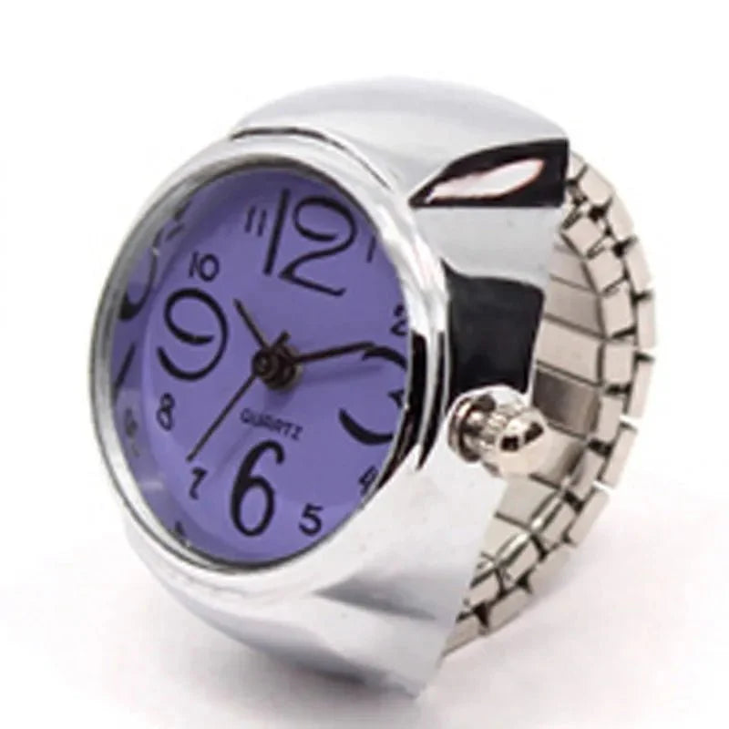 Retro Roman Vintage Punk Finger Watch Ring | Functional Ring Watch with Quartz Movement