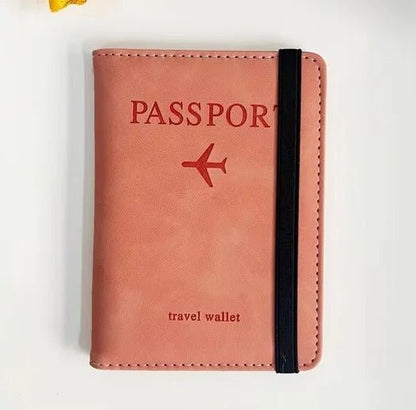 RFID Vintage PU Leather Passport Holder – Multi-Function Travel Wallet