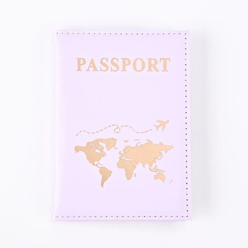 RFID Vintage PU Leather Passport Holder – Multi-Function Travel Wallet