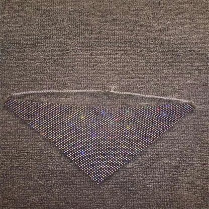 Rhinestone Metal Flash Mesh Face Mask