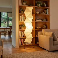 Origami Paper Floor Lamp 74" Rhombus Japanese Style E26 Light