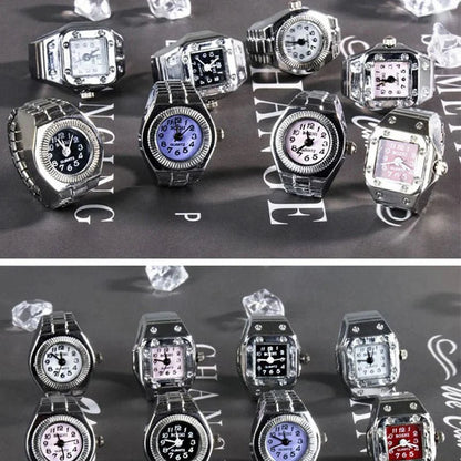 Roman Numeral Punk Gothic Finger Clock Jewelry