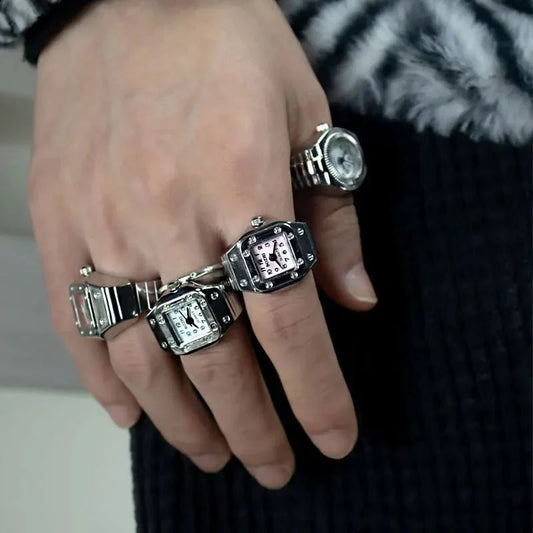 Roman Numeral Punk Gothic Finger Clock Jewelry