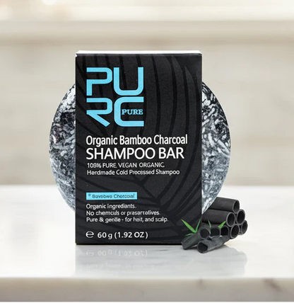 PURC Bamboo Charcoal Shampoo Bar