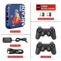 ARCADE Retro TV Game Console – 33,000 Preloaded Classic Games, Compact Plug & Playahole