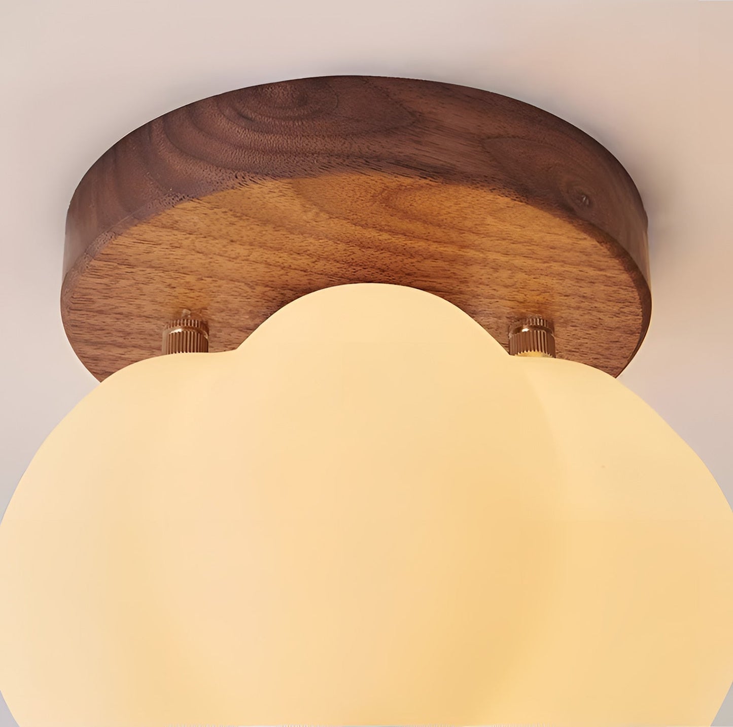 Pumpkin Flush Mount Ceiling Light Modern Round LED Ceiling Lamp