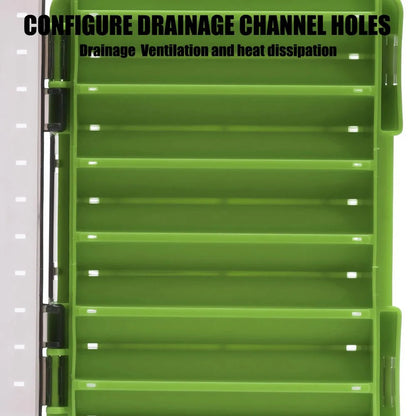 Double-Sided Fishing Tackle Box | Lightweight Lure Organizer for Anglers