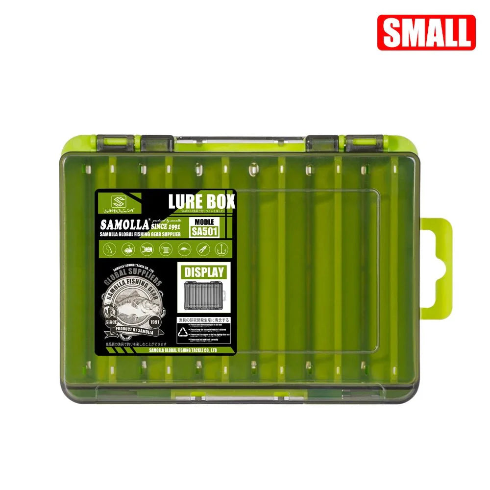 Double-Sided Fishing Tackle Box | Lightweight Lure Organizer for Anglers