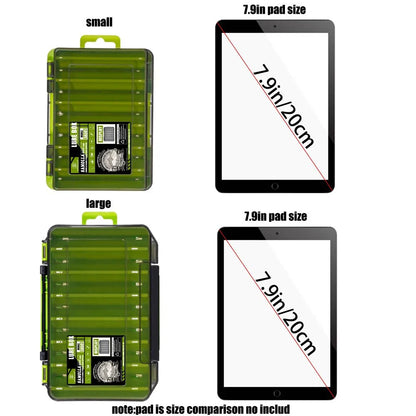 Double-Sided Fishing Tackle Box | Lightweight Lure Organizer for Anglers