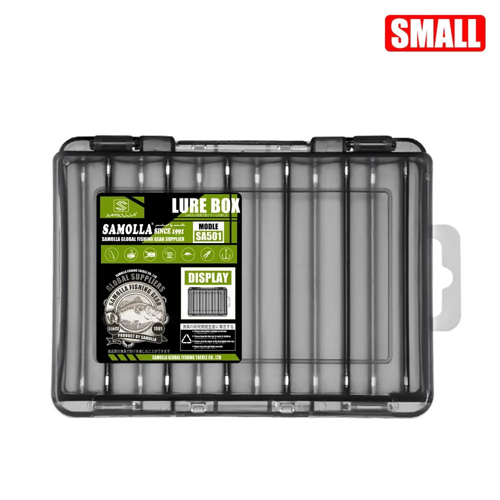 Double-Sided Fishing Tackle Box | Lightweight Lure Organizer for Anglers
