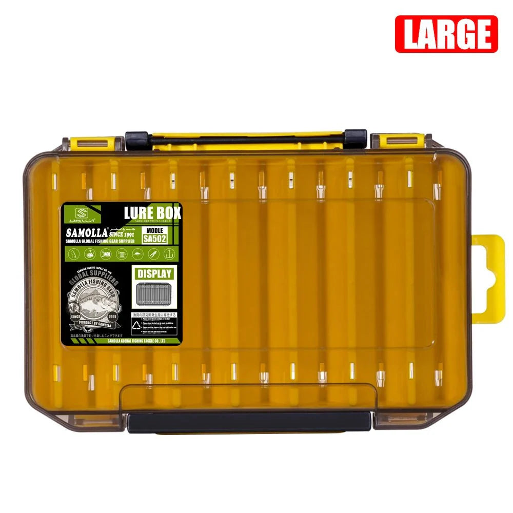 Double-Sided Fishing Tackle Box | Lightweight Lure Organizer for Anglers