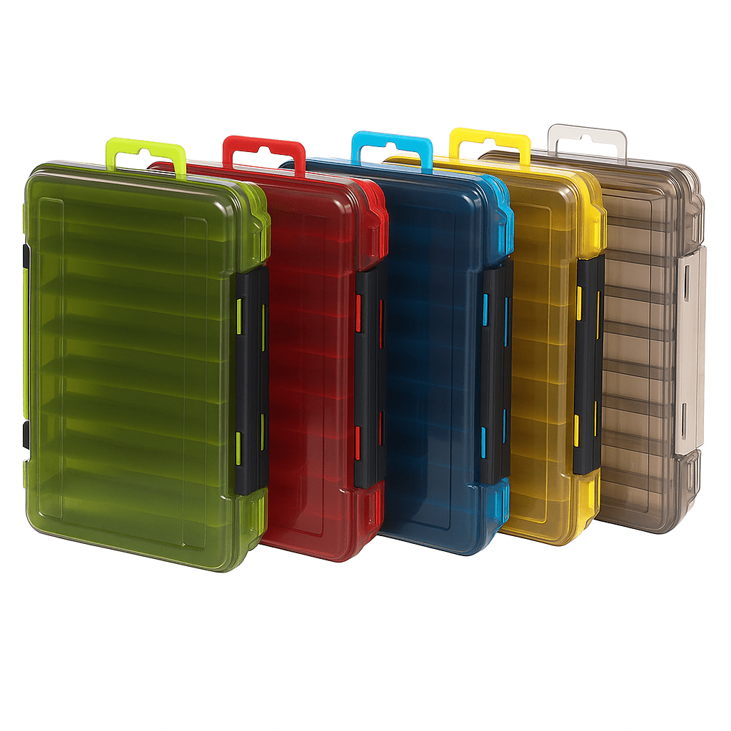 Double-Sided Fishing Tackle Box | Lightweight Lure Organizer for Anglers