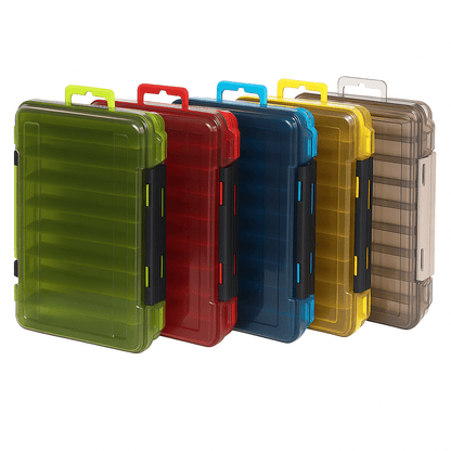 Double-Sided Fishing Tackle Box | Lightweight Lure Organizer for Anglers