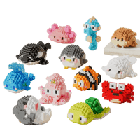 Sea Animal Micro Building Blocks | 3D Mini Brick Sets for Kids and Collectors