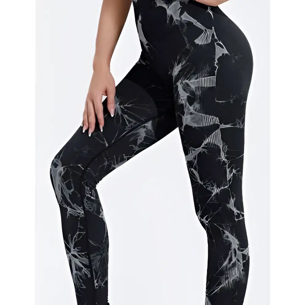 Seamless Tie Dye Leggings Women High Waisted Yoga Pants