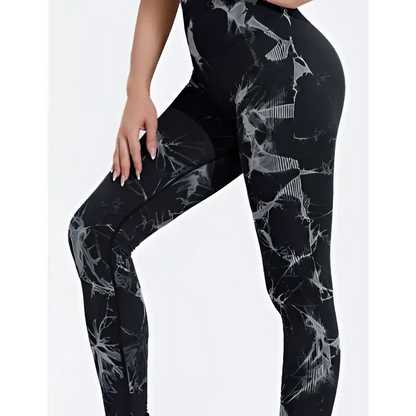 Seamless Tie Dye Leggings Women High Waisted Yoga Pants