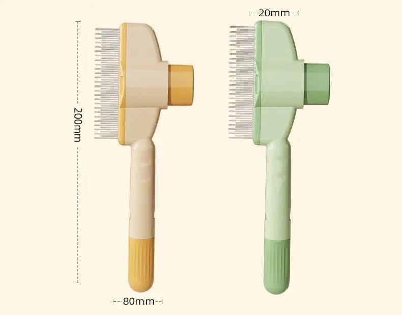 Self-Cleaning Pet Comb – Stainless Steel Grooming Brush