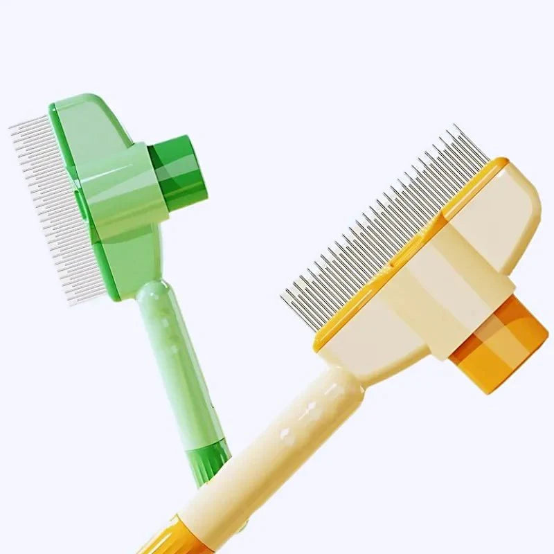 Self-Cleaning Pet Comb – Stainless Steel Grooming Brush