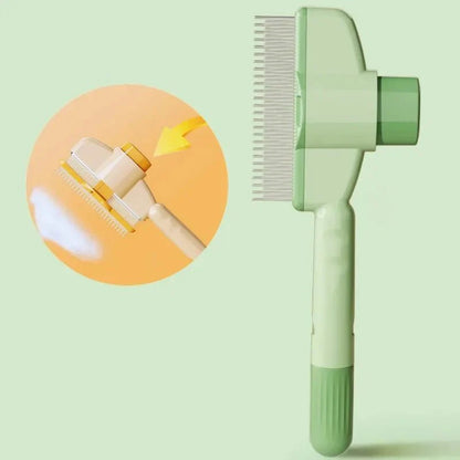 Self-Cleaning Pet Comb – Stainless Steel Grooming Brush
