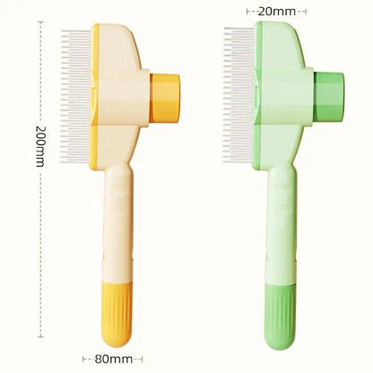 Self-Cleaning Pet Comb – Stainless Steel Grooming Brush