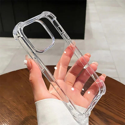 Shockproof Transparent Phone Case – Clear Silicone Bumper Cover
