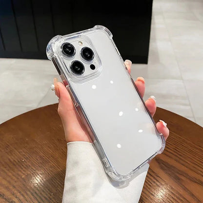 Shockproof Transparent Phone Case – Clear Silicone Bumper Cover