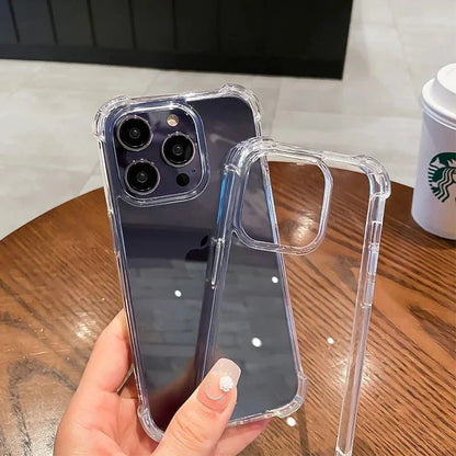 Shockproof Transparent Phone Case – Clear Silicone Bumper Cover