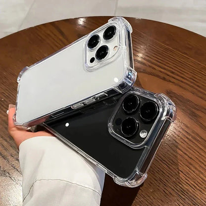 Shockproof Transparent Phone Case – Clear Silicone Bumper Cover