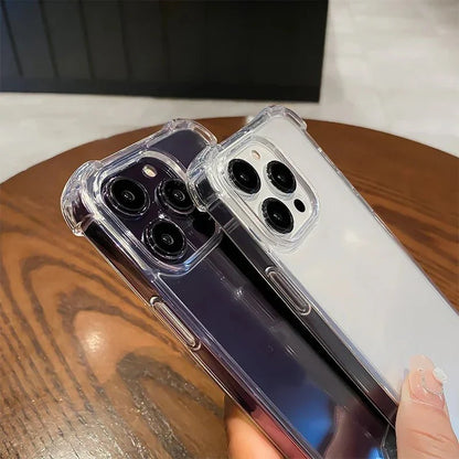 Shockproof Transparent Phone Case – Clear Silicone Bumper Cover