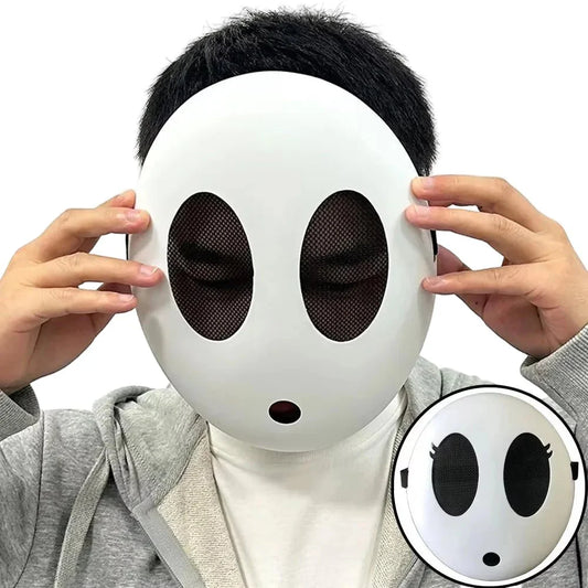 Cosplay de la máscara de Shy Guy | Accesorio para disfraz de Halloween de Game Bros