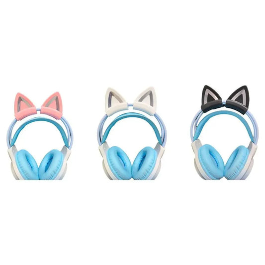 Decoración de Auriculares de Orejas de Gato | Accesorio Gamer de Silicona con Clip