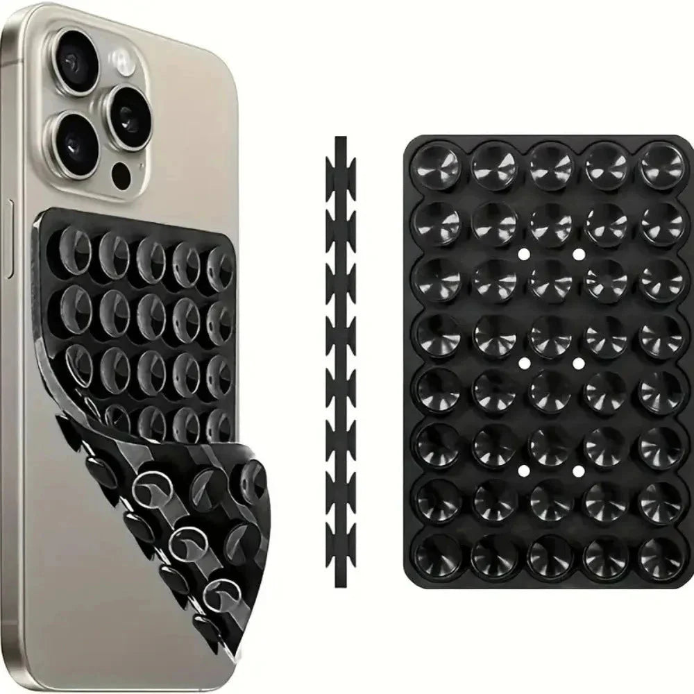 Silicone Suction Phone Holder – Wall Mount Bracket