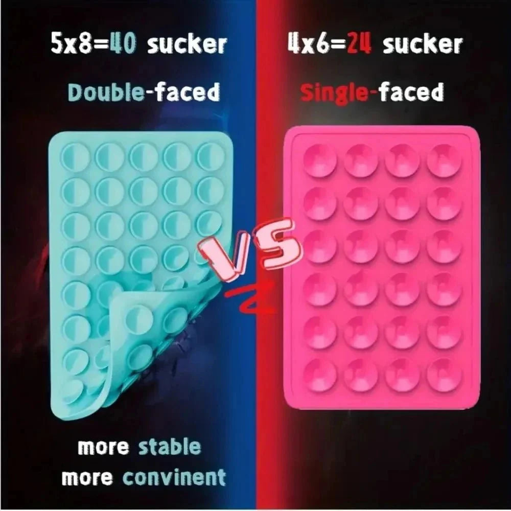 Silicone Suction Phone Holder – Wall Mount Bracket