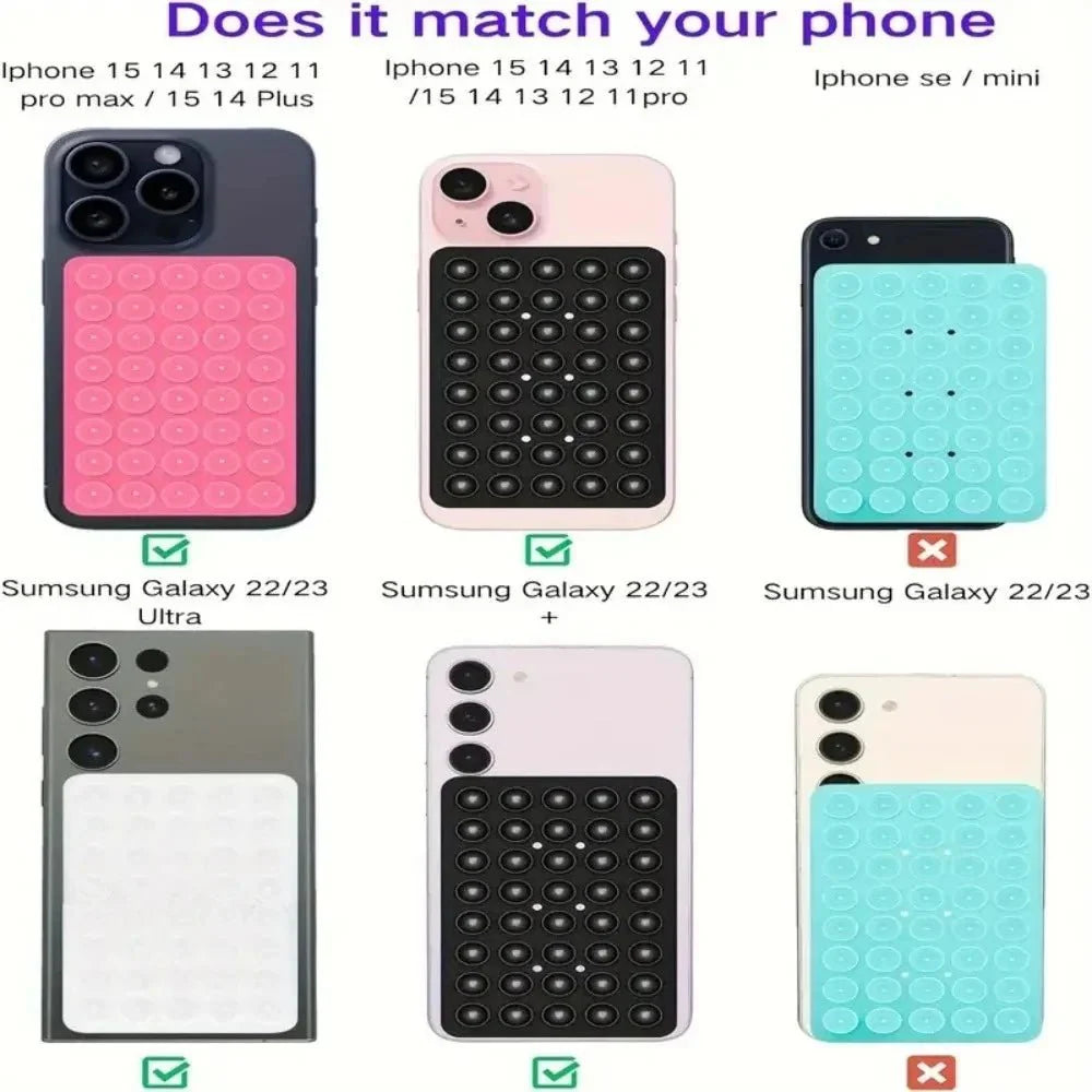 Silicone Suction Phone Holder – Wall Mount Bracket