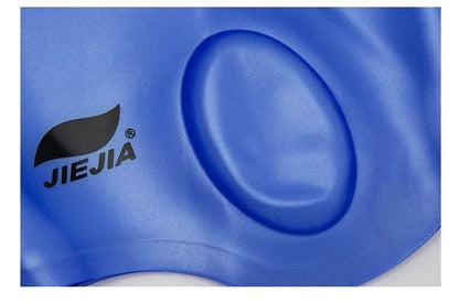 Silicone Swimming Cap with Ear Protection – Waterproof, Comfortable Fit