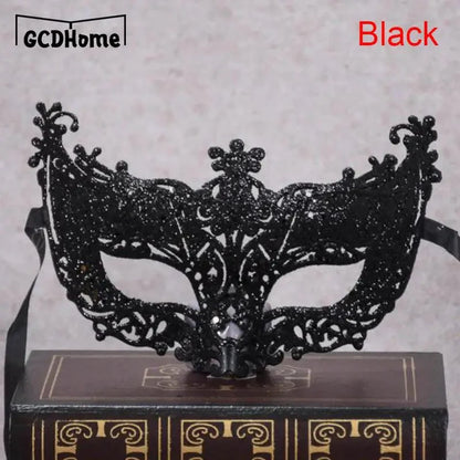Silver and Black Venetian Masquerade Eye Mask | Elegant Party Accessory