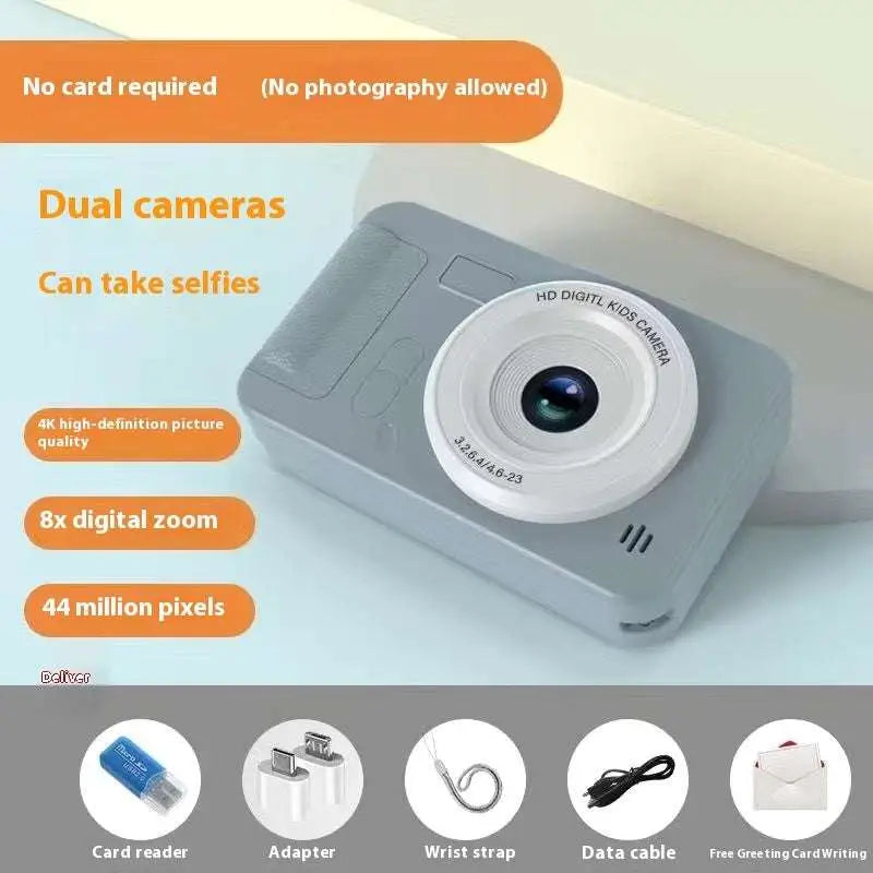 Silver Portable CCD Digital Camera for Students