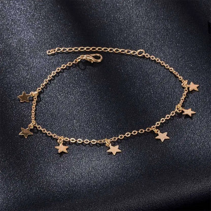 Silver Star Fashion Anklet Jewelry
