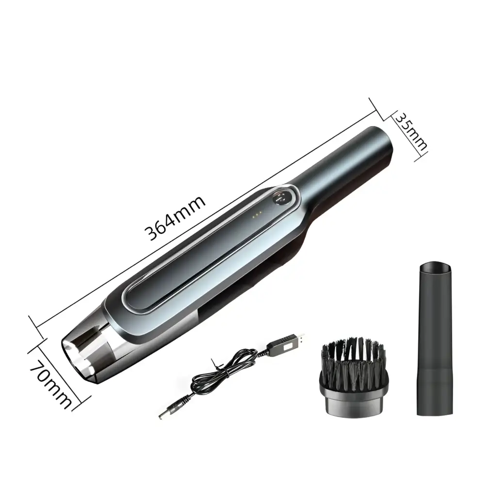 Sleek Gray and Black Cordless Handheld Vacuum Cleaner