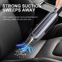 Sleek Gray and Black Cordless Handheld Vacuum Cleaner
